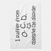 執着性猫障害 キッチンタオル (縦)