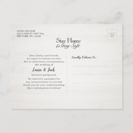 執着結婚心ひまわり 案内ポストカード (裏面)