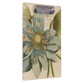 執筆のタンの背景の青のはすの花 クリップボード (右)