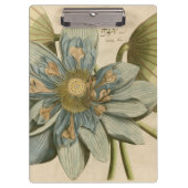 執筆のタンの背景の青のはすの花 クリップボード (正面)