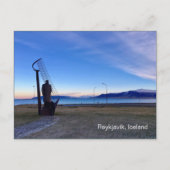 執筆のレイキャビクアイスランドの郵便はがき ポストカード (正面)