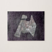 執筆のヴィンテージの紙の卒業の帽子 ジグソーパズル (横)