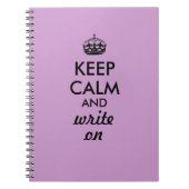 執筆ノートのカスタム色で書くために穏やか保って下さい ノートブック (正面)