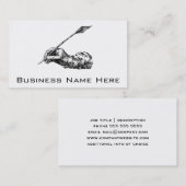 執筆手 名刺 (正面/裏面)