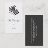 執筆機械をタイプして下さい 名刺 (正面/裏面)