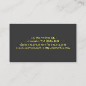 執筆機械をタイプして下さい 名刺 (裏面)