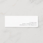 執筆機械パテントのイラストレーションをタイプして下さい スキニー名刺 (裏面)