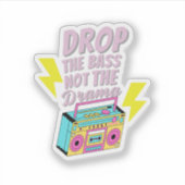 培養ポップ・アートの引用文シール シール (正面)