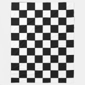 基市松模様に板 フリースブランケット (正面)