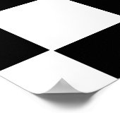 基市松模様に板 ポスター (角)