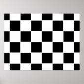 基市松模様に板 ポスター (正面)