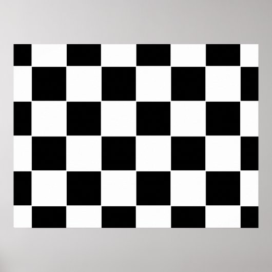 基市松模様に板 ポスター (正面)