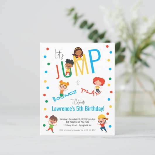 基本おもしろいトランポリンパークジャンプキッズパーティー誕生日 (スタンド正面)