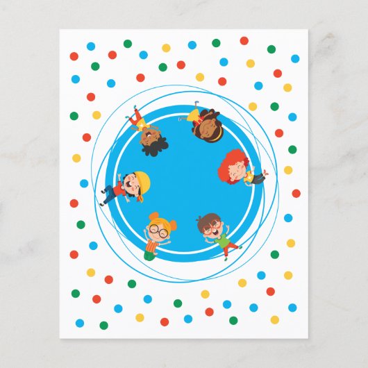 基本おもしろいトランポリンパークジャンプキッズパーティー誕生日 (裏面)