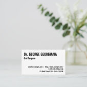 基本およびカスタマイズ可能な口腔外科ビジネスカード 名刺 (スタンド正面)