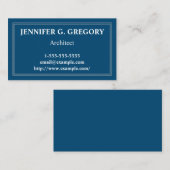 基本およびカスタマイズ可能なArchitectビジネス・カード 名刺 (正面/裏面)