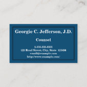 基本およびシンプル弁護士名刺 名刺 (正面)