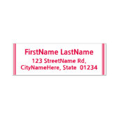 基本およびミニマル名前+住所 セルフインキングスタンプ (デザイン)