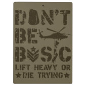 基本があないで下さい: 重い持ち上げますか、またはクリップボードを試みることを死んで下さい クリップボード (裏面)