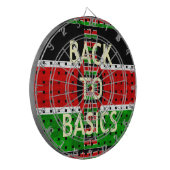 基本に戻る:ケニア国旗をテーマにした機織り文化 ダーツボード (正面左)