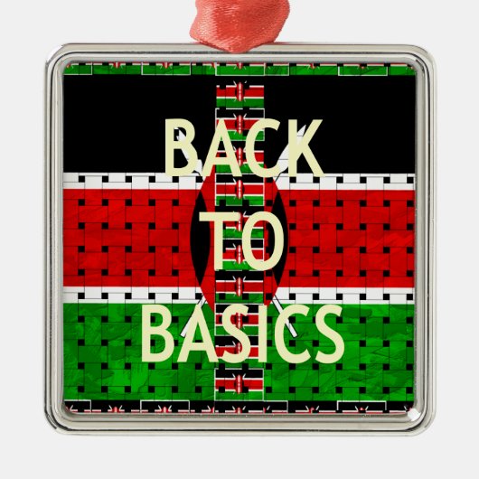 基本に戻る メタルオーナメント (正面)