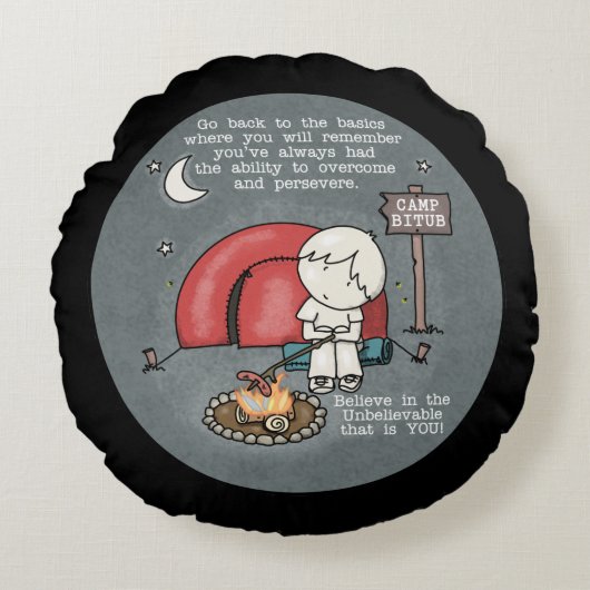 基本に戻る ラウンドクッション (正面)