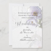 基本の木蓮のウェディング招待状 白 招待状 (正面)