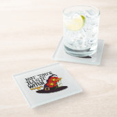 基本の魔女ではない ガラスコースター (アングル)