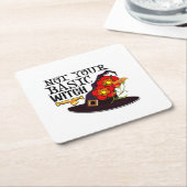 基本の魔女ではない スクエアペーパーコースター (アングル)