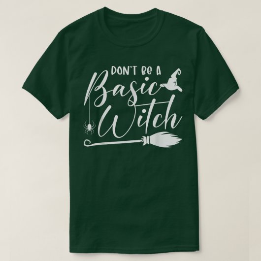 基本の魔女応援ウィッチハローウィーおもしろいズ Tシャツ (デザイン正面)