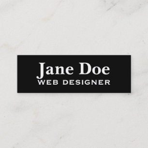 基本の黒い名刺カスタマイズの対象 スキニー名刺