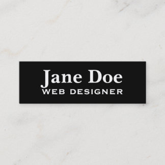 基本の黒い名刺カスタマイズの対象 スキニー名刺