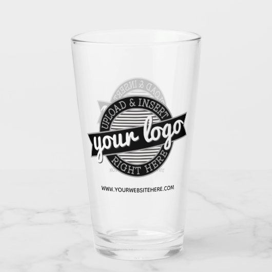 基本のOfficeロゴまたはビジネスロゴ タンブラーグラス (裏面)