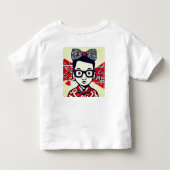 基本インスパイアファッション：アート用グラフィックT値リスト トドラーTシャツ (裏面)