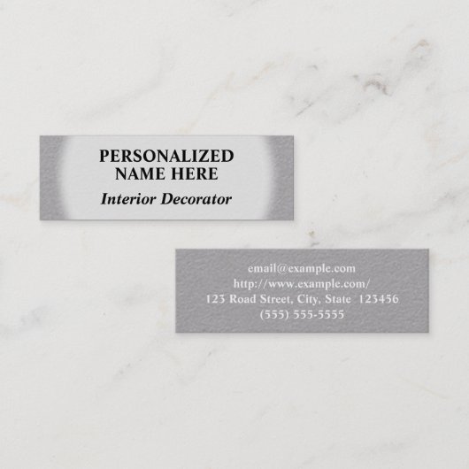 基本インテリアデコレータ名刺 スキニー名刺 (正面/裏面)