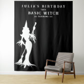 基本ウィッチハロウィーン誕生日パーティー背景 タペストリー (インサイチュ)