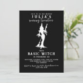 基本ウィッチモダンハローウィン誕生日パーティー 招待状 (スタンド正面)