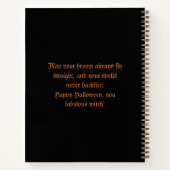 基本ウィッチレシピブックハロウィーン料理魔法 ノートブック (裏面)