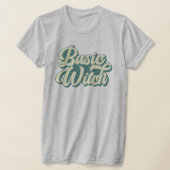 基本ウィッチレトロスタイルカスタム秋ハロウィーン Tシャツ (レイダウン)