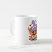 基本ウィッチ不気味シーズンハロウィーングルービーレトロ コーヒーマグカップ (正面左)