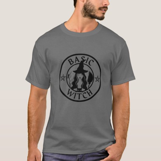 基本ウィッチ |女性のためのハロウィーンの魔女の衣装 | Tシャツ (正面)