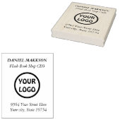 基本オフィス ビジネス 個人 返送先 ラベル ラバースタンプ (押印)