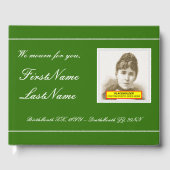 基本カスタマイズ葬式/メモリアル客書 ゲストブック (正面)