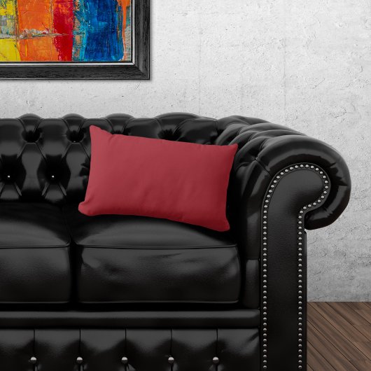 基本カラーの赤 ランバークッション