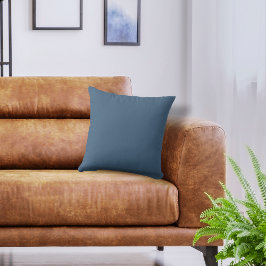 基本カラースモークマウンテンブルー クッション