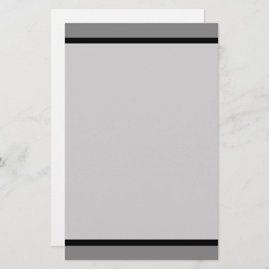 基本グレー 便箋 (正面/裏面)