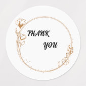 基本サンキューカード ラベル (デザイン2)