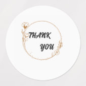 基本サンキューカード ラベル (デザイン1)