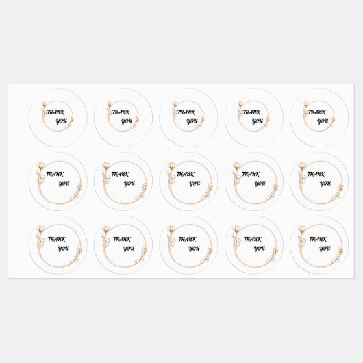 基本サンキューカード ラベル (シート)