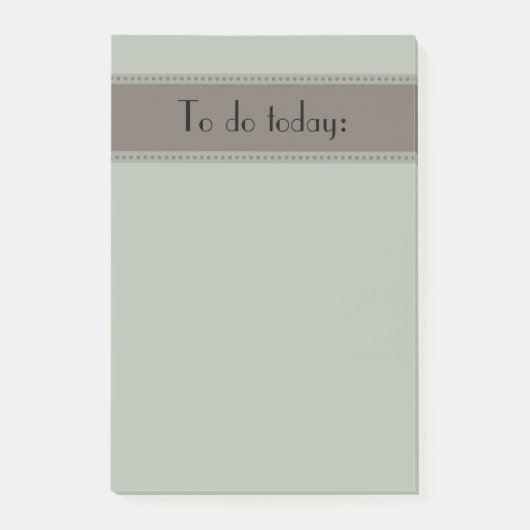 基本シンプルの緑とグレーのTo Doリスト ポストイット (正面)